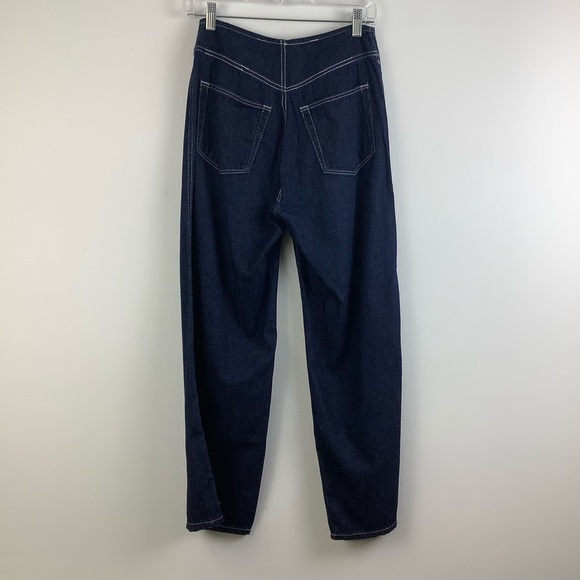 Adriano Goldschmied AG The Etta Wide Leg Crop Jean in Midnight Surge Indigo Blue - Picture 6 of 8
